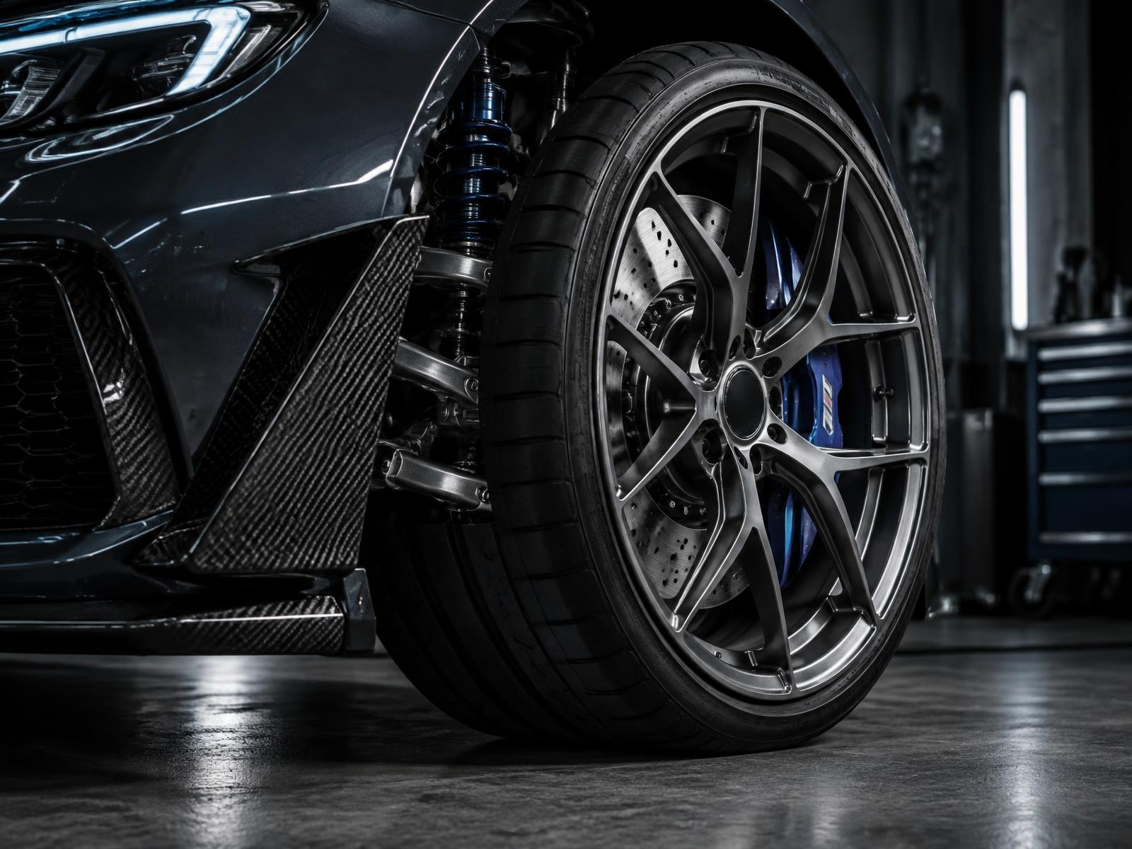 Performance wheel and suspension detail